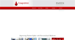 Desktop Screenshot of coagulationsciences.com